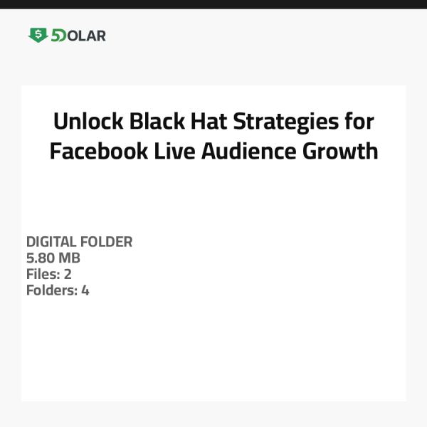 افتح استراتيجيات القبعة السوداء لنمو جمهور فيسبوك لايف