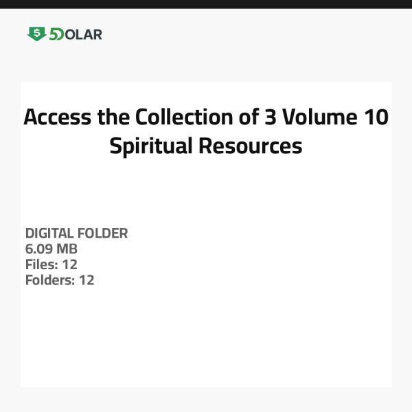 Zugriff auf die Sammlung von 3 Band 10 spirituellen Ressourcen