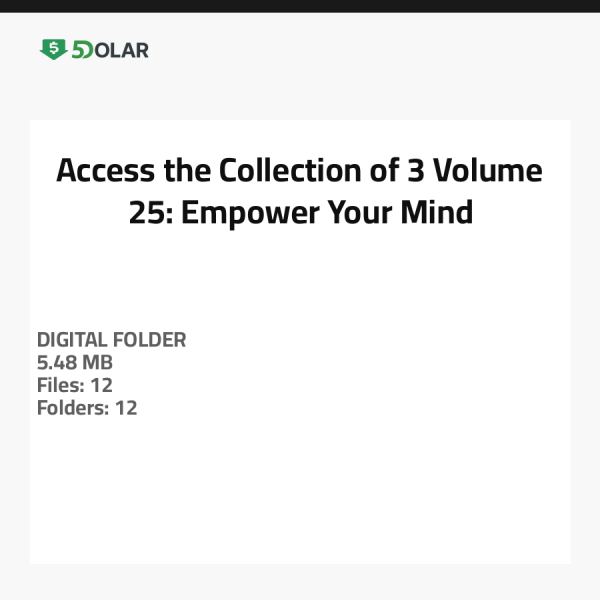 Zugriff auf die Sammlung von 3 Volumen 25: Ermächtigen Sie Ihren Geist