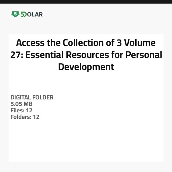 Zugriff auf die Sammlung von 3 Volumen 27: Wesentliche Ressourcen für die persönliche Entwicklung