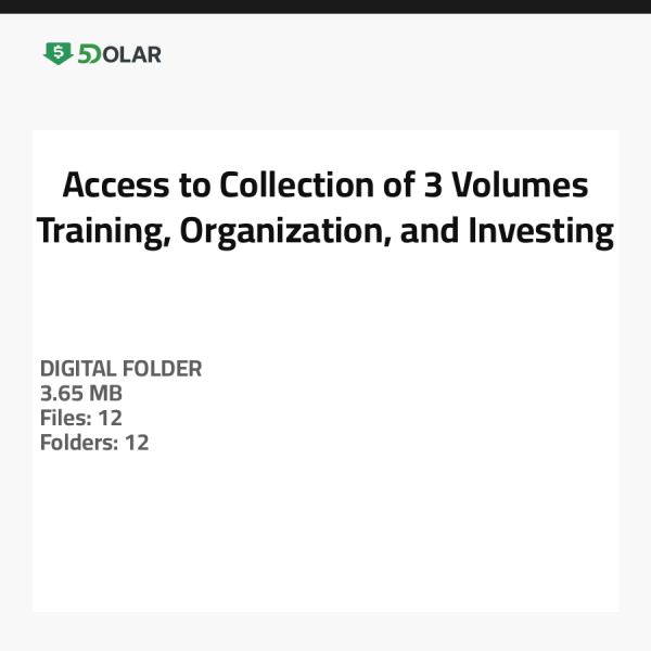 Zugang zur Sammlung von 3 Bänden - Training, Organisation und Investieren