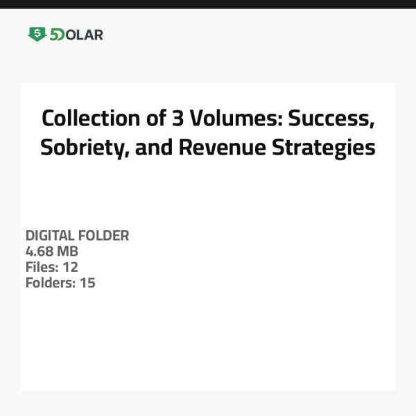 مجموعة من 3 مجلدات: النجاح، الاعتدال، واستراتيجيات الإيرادات