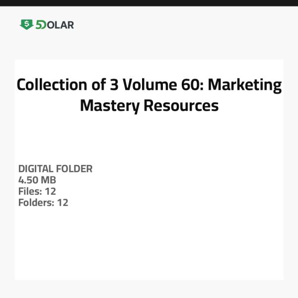 مجموعة من 3 مجلد 60: موارد إتقان التسويق