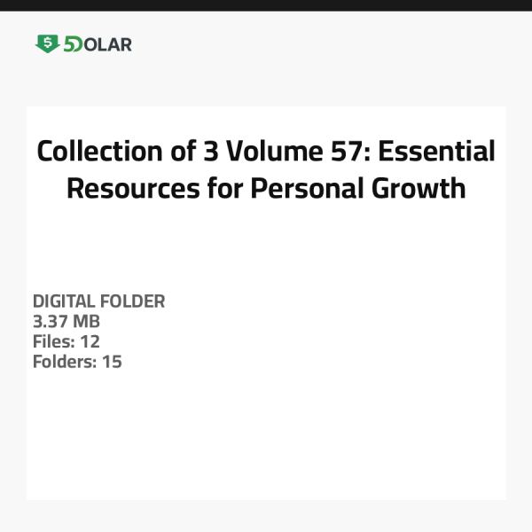 مجموعة من 3 مجلد 57: موارد أساسية للنمو الشخصي