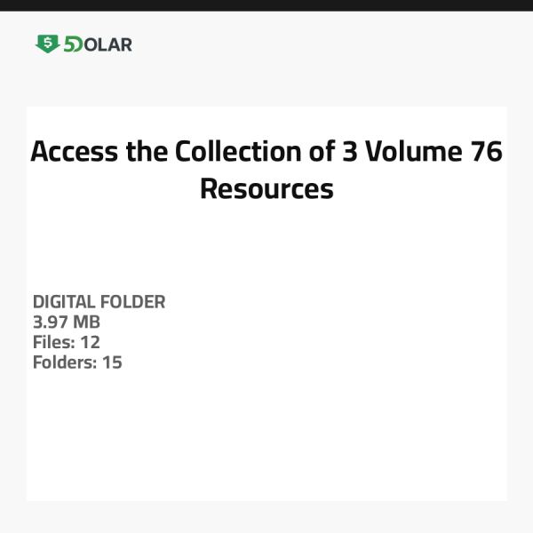 Zugriff auf die Sammlung von 3 Volumen 76 Ressourcen