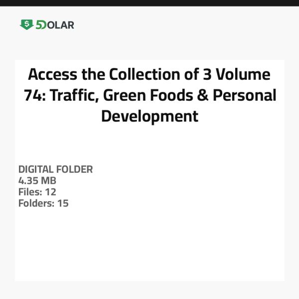 Zugriff auf die Sammlung von 3 Volumen 74: Verkehr, Grüne Lebensmittel & Persönliche Entwicklung