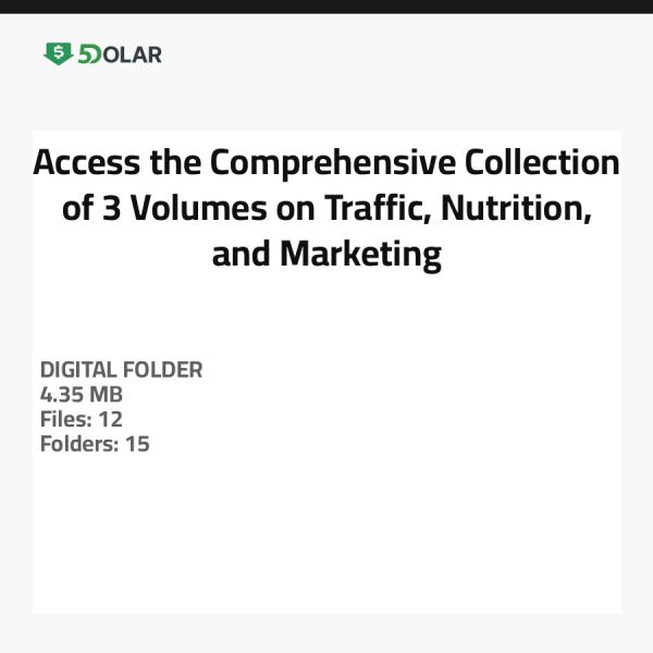 Greifen Sie auf die umfassende Sammlung von 3 Bänden über Verkehr, Ernährung und Marketing zu