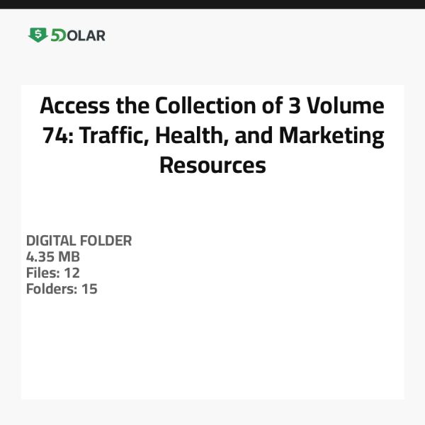 Zugriff auf die Sammlung von 3 Volumen 74: Verkehr, Gesundheit und Marketingressourcen