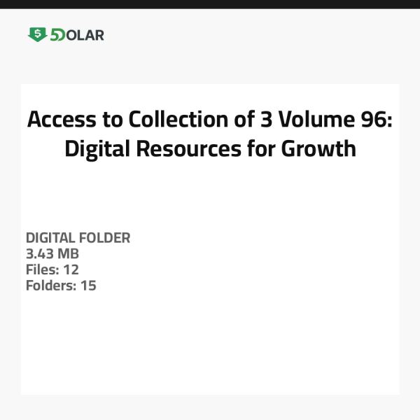 Zugang zur Sammlung von 3 Volumen 96: Digitale Ressourcen für Wachstum