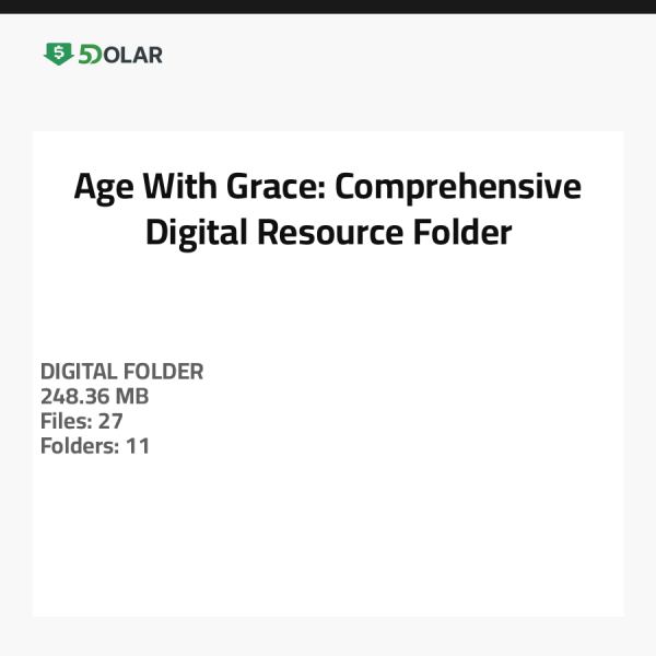 Alter mit Anmut: Umfassender digitaler Ressourcenordner
