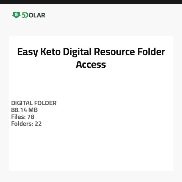 الوصول إلى مجلد الموارد الرقمية السهلة للكيتو