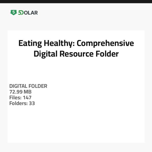 تناول الطعام الصحي: مجلد موارد رقمي شامل