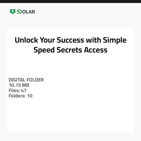 افتح نجاحك مع أسرار السرعة البسيطة