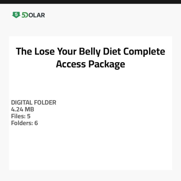 حمية تخلصك من بطنك - حزمة وصول كاملة