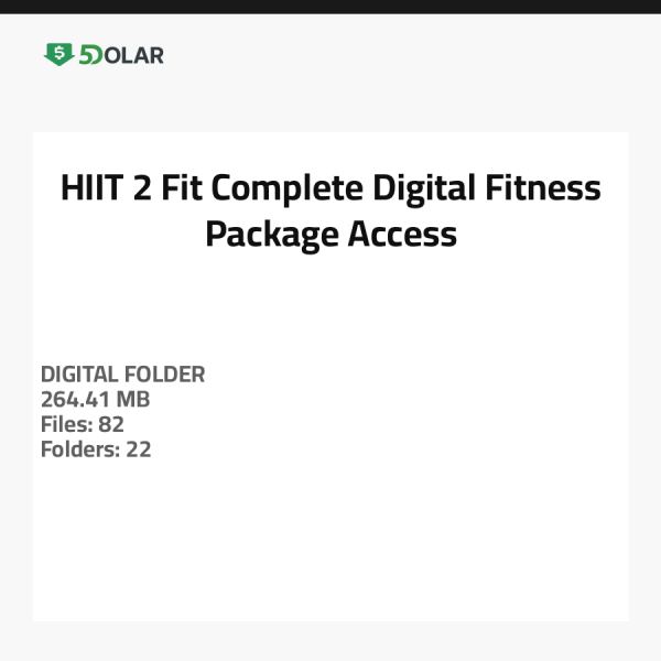 HIIT 2 Fit - الوصول إلى حزمة اللياقة البدنية الرقمية الكاملة