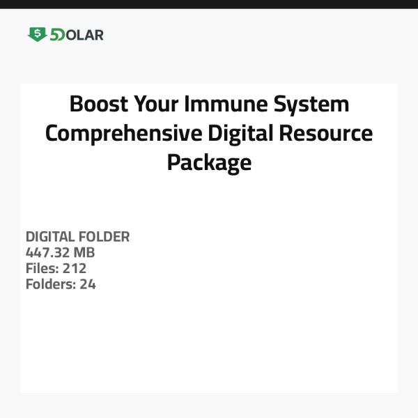 Stärken Sie Ihr Immunsystem - Umfassendes digitales Ressourcenpaket