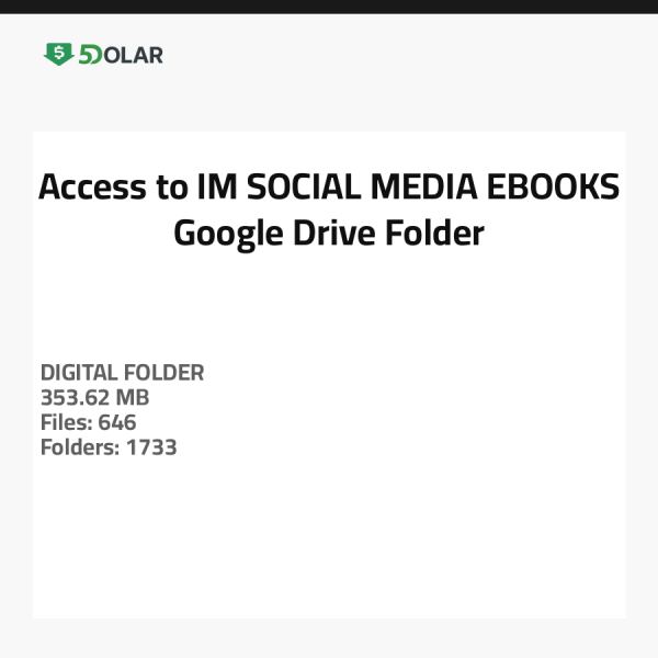 الوصول إلى مجلد IM _ كتب إلكترونية عن وسائل التواصل الاجتماعي على Google Drive