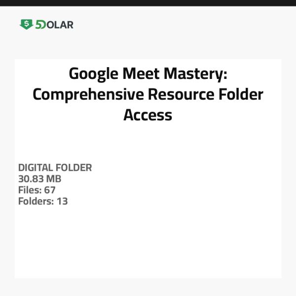 إتقان Google Meet: الوصول إلى مجلد الموارد الشامل
