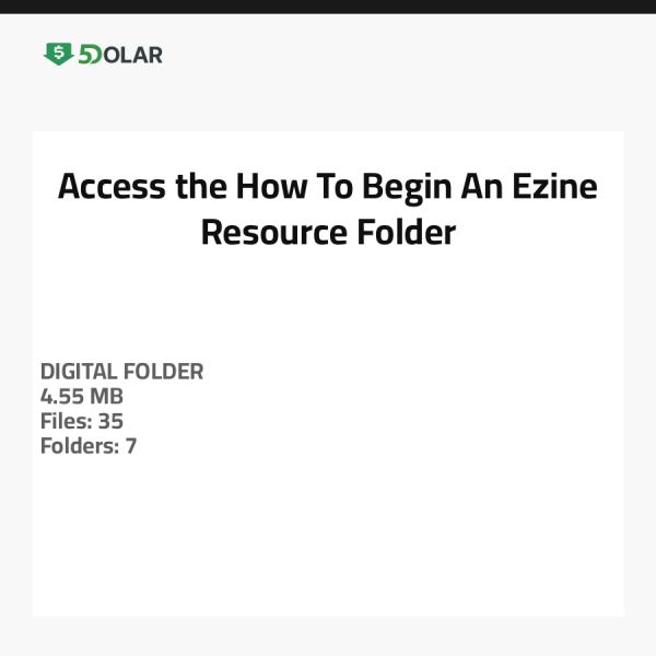 الوصول إلى مجلد موارد كيفية بدء مجلة إلكترونية