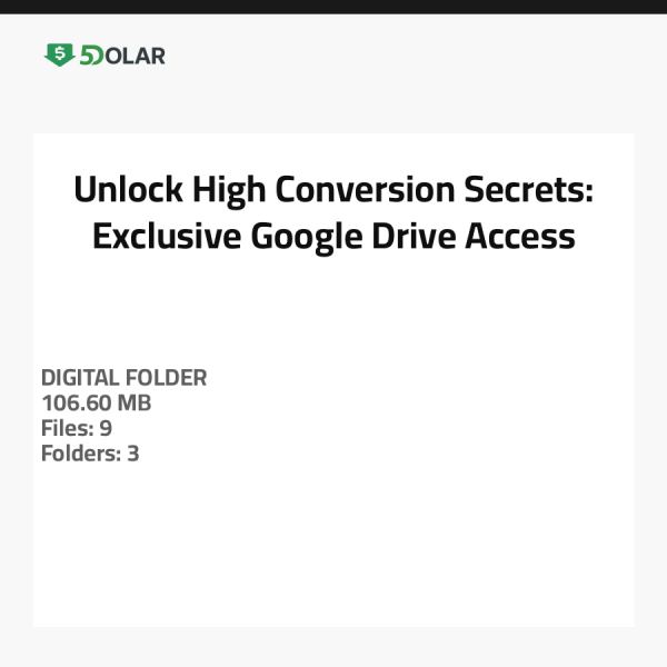 افتح أسرار التحويل العالي: وصول حصري إلى Google Drive