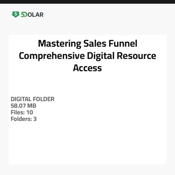 إتقان قمع المبيعات - وصول شامل لموارد رقمية