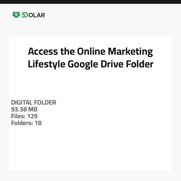 Greifen Sie auf den Google Drive-Ordner für den Online-Marketing-Lifestyle zu