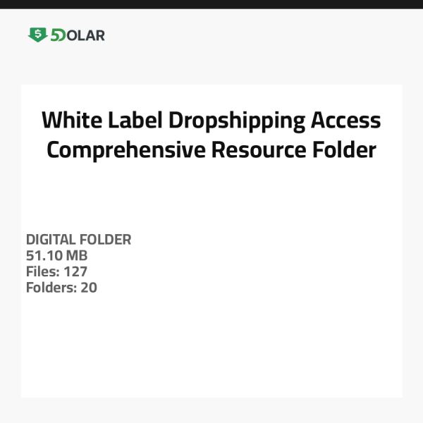 وصول دروبشيبينغ العلامة البيضاء - مجلد موارد شامل