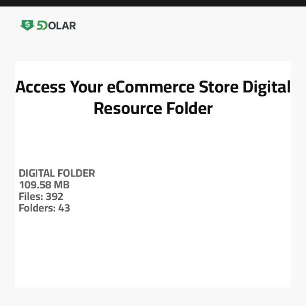 Zugriff auf Ihren eCommerce-Store Digitalressourcen-Ordner