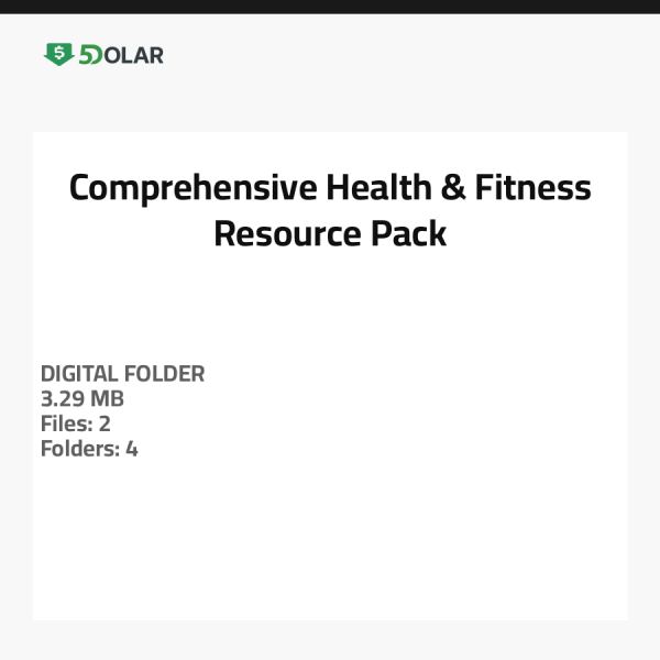 حزمة موارد شاملة للصحة واللياقة البدنية