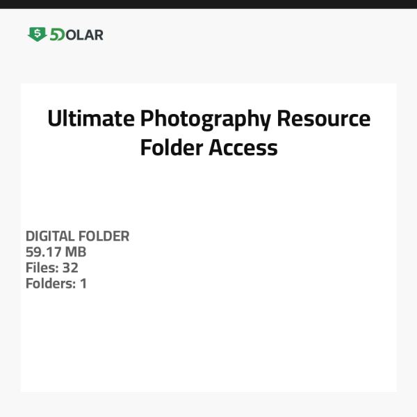 Ultimate Photography Resource Folder Access