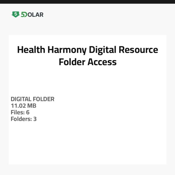 Health Harmony Digital Resource Folder Access