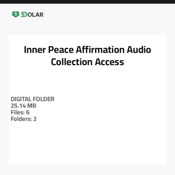 Inner Peace Affirmation Audio Collection Access