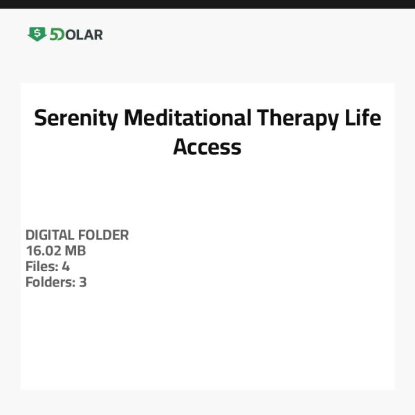 Serenity Meditational Therapy Life Access