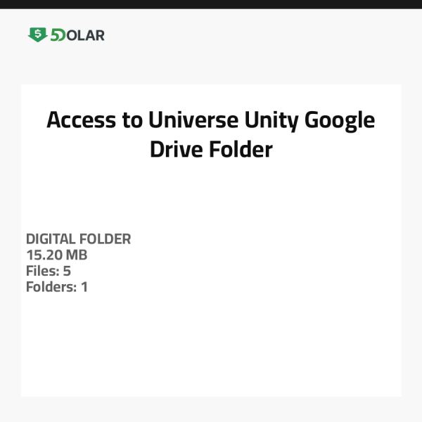 Access to Universe_Unity Google Drive Folder