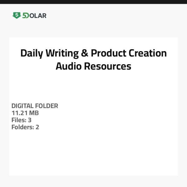 Daily Writing & Product Creation Audio Resources
