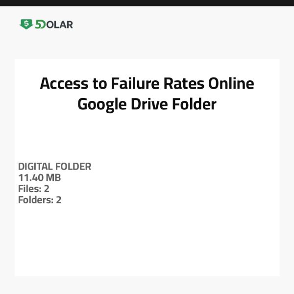 Access to Failure-Rates-Online Google Drive Folder