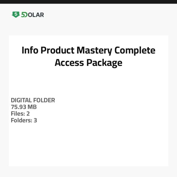 Info Product Mastery - Complete Access Package