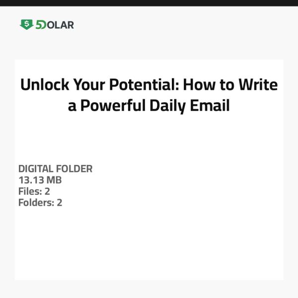 Unlock Your Potential: How to Write a Powerful Daily Email
