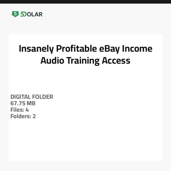 Insanely Profitable eBay Income - Audio Training Access
