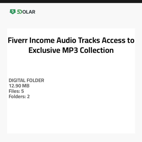Fiverr Income Audio Tracks - Access to Exclusive MP3 Collection