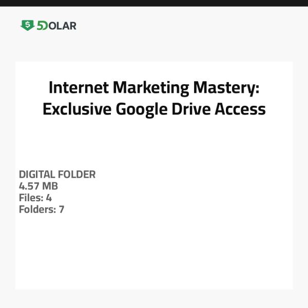 Internet Marketing Mastery: Exclusive Google Drive Access