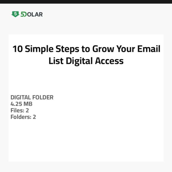 10 Simple Steps to Grow Your Email List - Digital Access