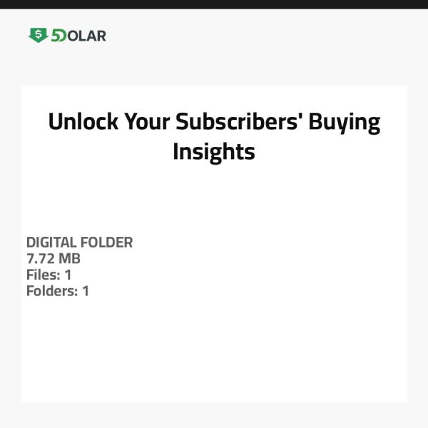 Unlock Your Subscribers' Buying Insights