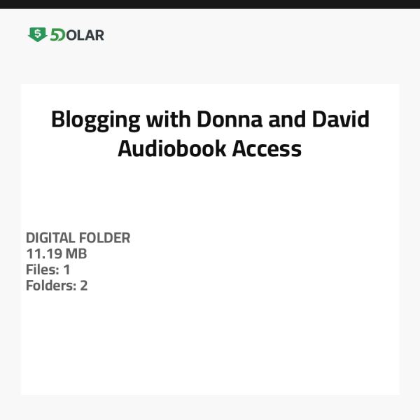 Blogging with Donna and David Audiobook Access