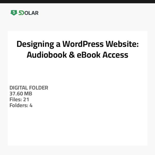 Designing a WordPress Website: Audiobook & eBook Access