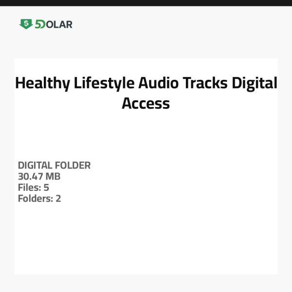 Healthy Lifestyle Audio Tracks - Digital Access