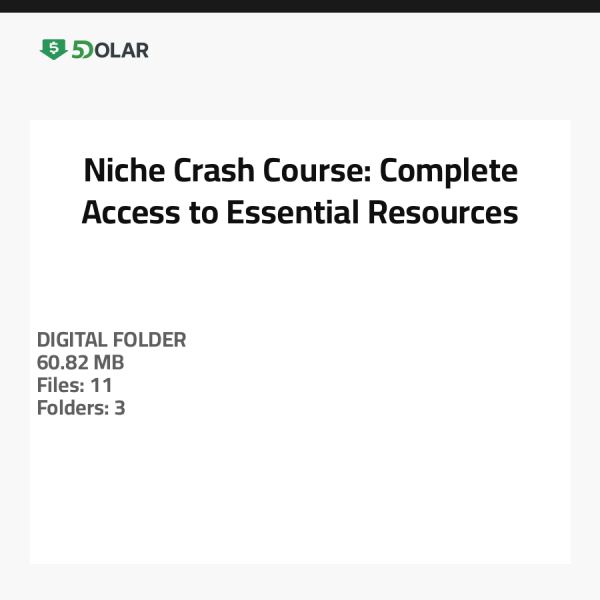 Niche Crash Course: Complete Access to Essential Resources