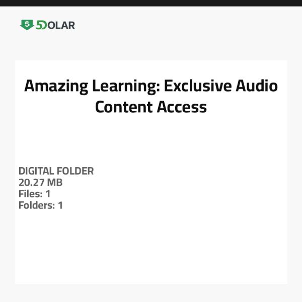 Amazing Learning: Exclusive Audio Content Access