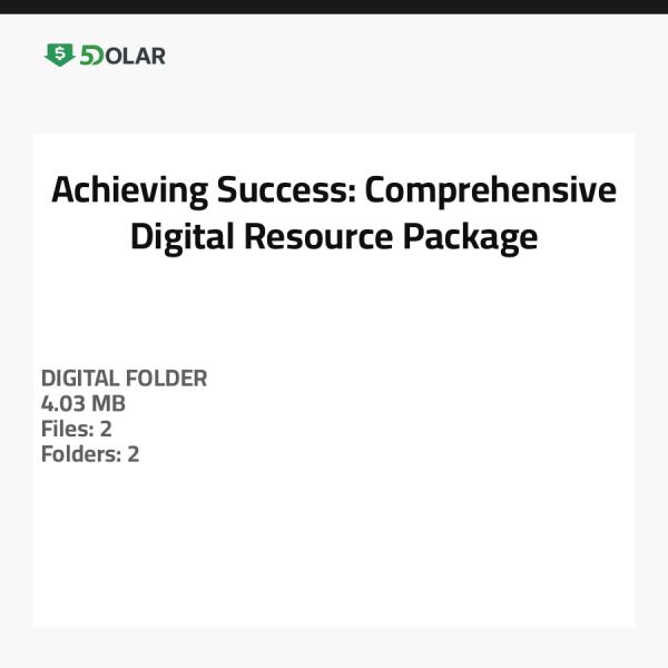 Achieving Success: Comprehensive Digital Resource Package