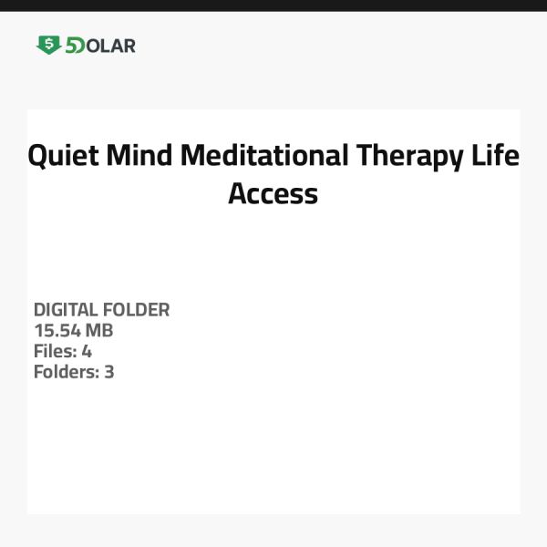 Quiet Mind Meditational Therapy Life Access